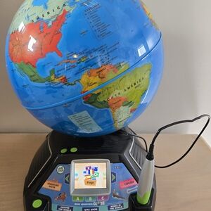 Leap Frog Magic Adventures Globe LCD Video Screen Display Stylus Works 10" × 14"